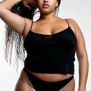 Cou Cou Intimates Black “The Bralette” Tank